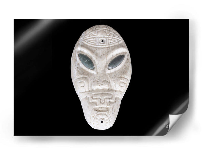 Escultura Cabeza de Ser Híbrido Gris - David Ávila | Cuadro decorativo de Canvas Lab