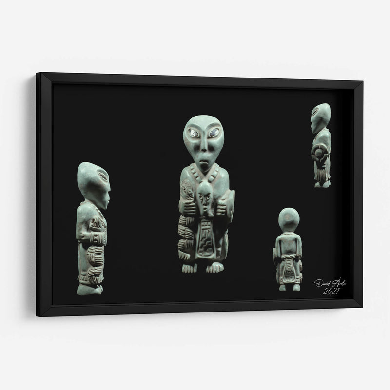 Escultura Híbrido Gris con Quetzalcóatl - David Ávila | Cuadro decorativo de Canvas Lab