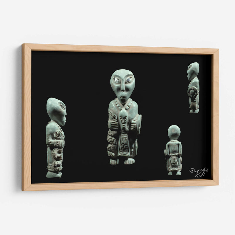 Escultura Híbrido Gris con Quetzalcóatl - David Ávila | Cuadro decorativo de Canvas Lab