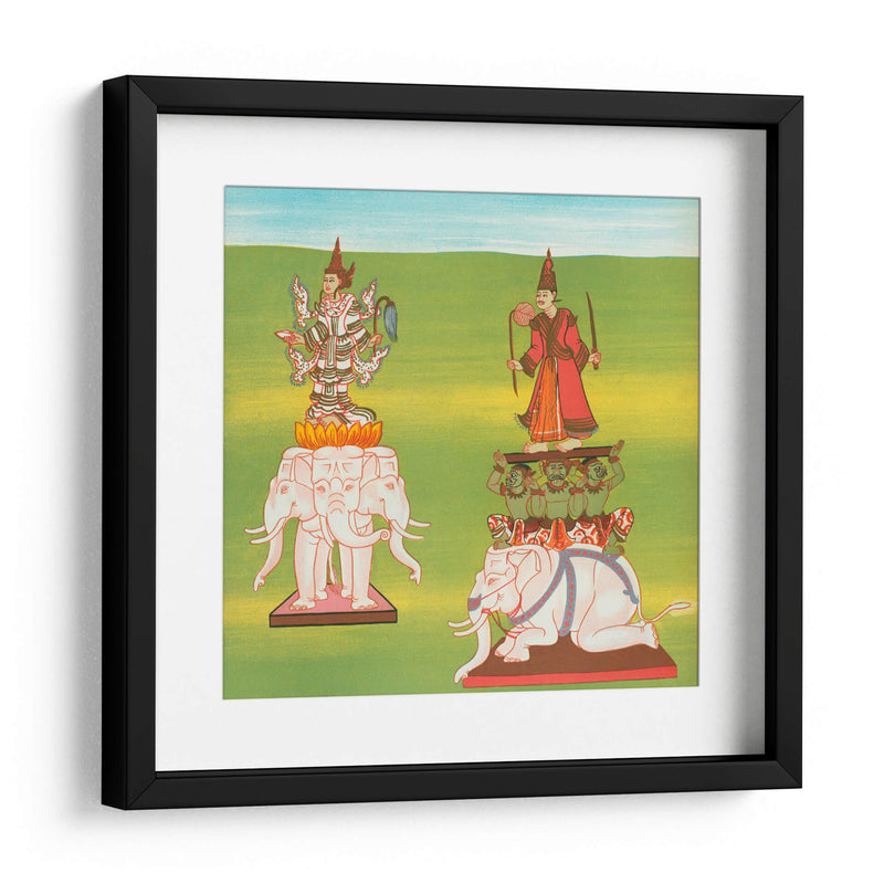 1. The King of Nats (Thagyá nat) and 2. Lord of the Great Mountain (Mahágirí nat) - William Griggs | Cuadro decorativo de Canvas Lab