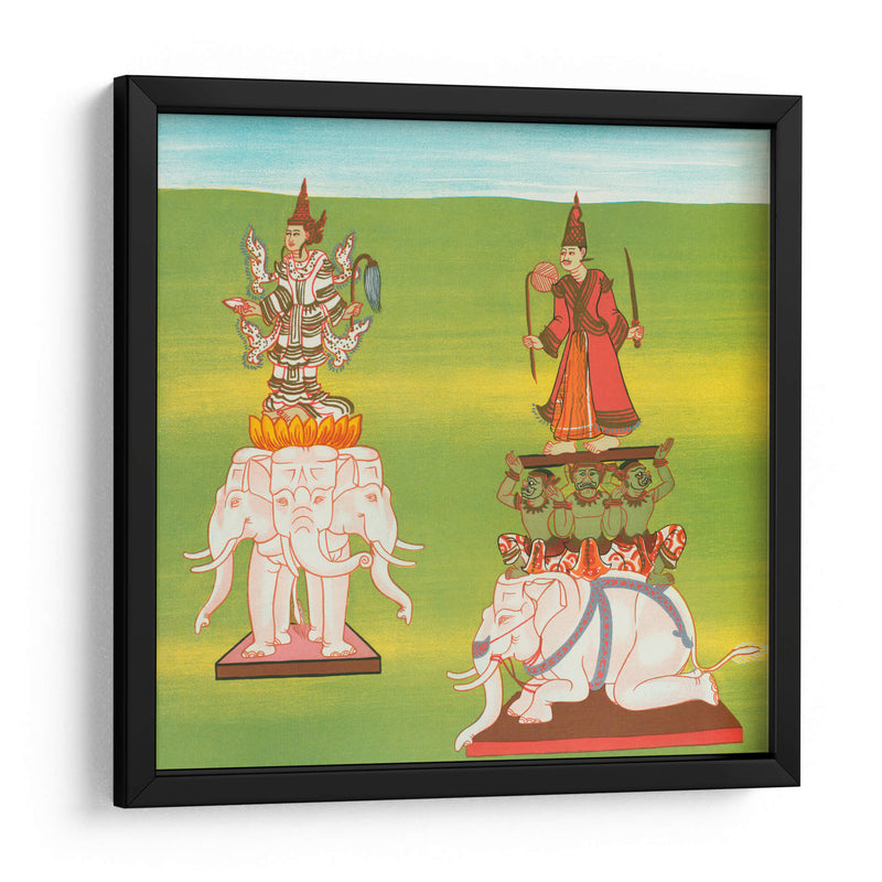 1. The King of Nats (Thagyá nat) and 2. Lord of the Great Mountain (Mahágirí nat) - William Griggs | Cuadro decorativo de Canvas Lab