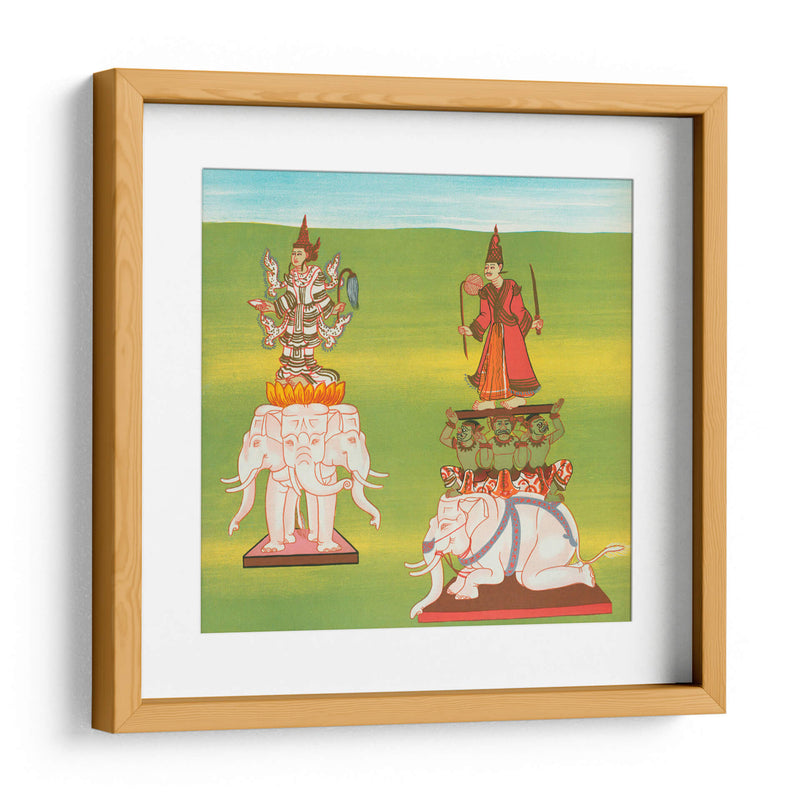 1. The King of Nats (Thagyá nat) and 2. Lord of the Great Mountain (Mahágirí nat) - William Griggs | Cuadro decorativo de Canvas Lab