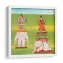 1. The King of Nats (Thagyá nat) and 2. Lord of the Great Mountain (Mahágirí nat) - William Griggs | Cuadro decorativo de Canvas Lab