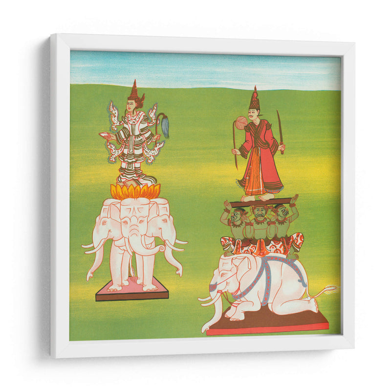 1. The King of Nats (Thagyá nat) and 2. Lord of the Great Mountain (Mahágirí nat) - William Griggs | Cuadro decorativo de Canvas Lab