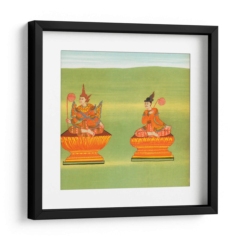 7. Rey Tarabya de Ava (Mintárá nat) y 8. Receptor de la voz real (Thandawgán nat) - William Griggs | Cuadro decorativo de Canvas Lab