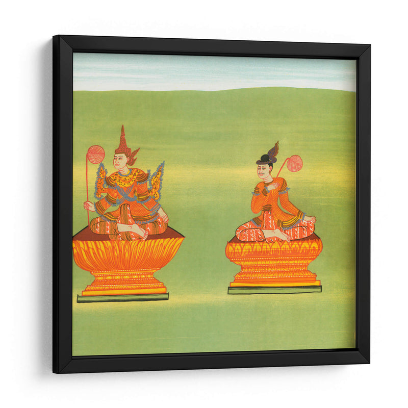 7. Rey Tarabya de Ava (Mintárá nat) y 8. Receptor de la voz real (Thandawgán nat) - William Griggs | Cuadro decorativo de Canvas Lab