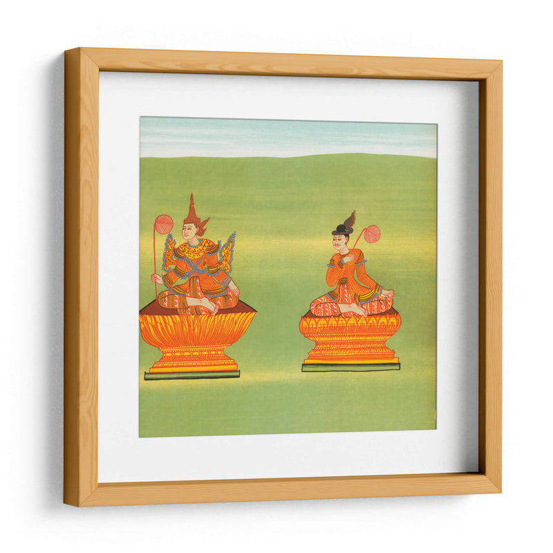 7. Rey Tarabya de Ava (Mintárá nat) y 8. Receptor de la voz real (Thandawgán nat) - William Griggs | Cuadro decorativo de Canvas Lab