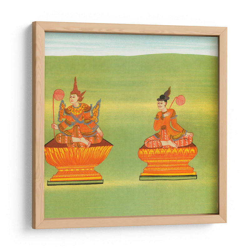 7. Rey Tarabya de Ava (Mintárá nat) y 8. Receptor de la voz real (Thandawgán nat) - William Griggs | Cuadro decorativo de Canvas Lab