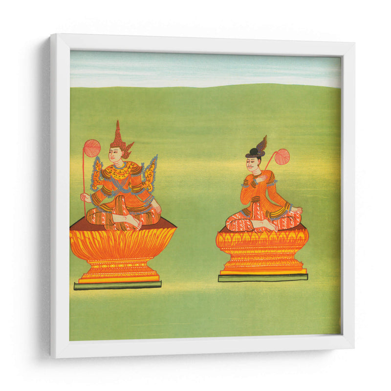 7. Rey Tarabya de Ava (Mintárá nat) y 8. Receptor de la voz real (Thandawgán nat) - William Griggs | Cuadro decorativo de Canvas Lab