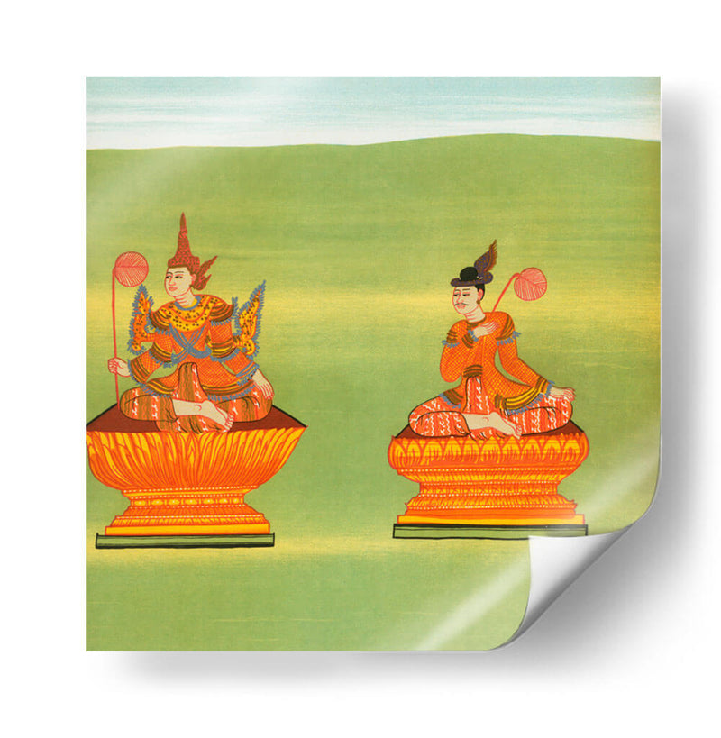 7. Rey Tarabya de Ava (Mintárá nat) y 8. Receptor de la voz real (Thandawgán nat) - William Griggs | Cuadro decorativo de Canvas Lab