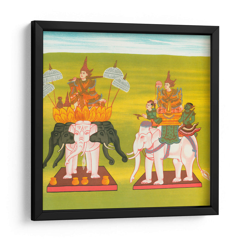 11. Señor de los cinco elefantes blancos (Ngázíshin nat) y 12. Señor del elefante blanco de Aung Pin Hsinbyushin nat) - William Griggs | Cuadro decorativo de Canvas Lab