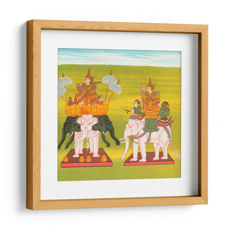 11. Señor de los cinco elefantes blancos (Ngázíshin nat) y 12. Señor del elefante blanco de Aung Pin Hsinbyushin nat) - William Griggs | Cuadro decorativo de Canvas Lab