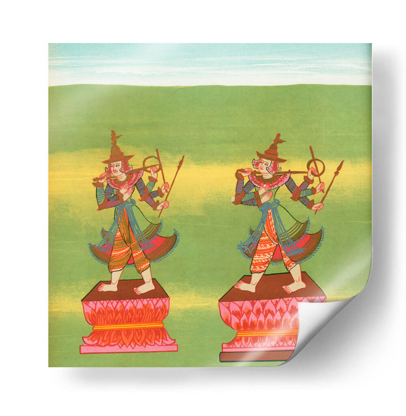 13. Señor del sur (Taungmagyí nat) y 14. Maung Minshin nat (también llamado Shin Byu) - William Griggs | Cuadro decorativo de Canvas Lab