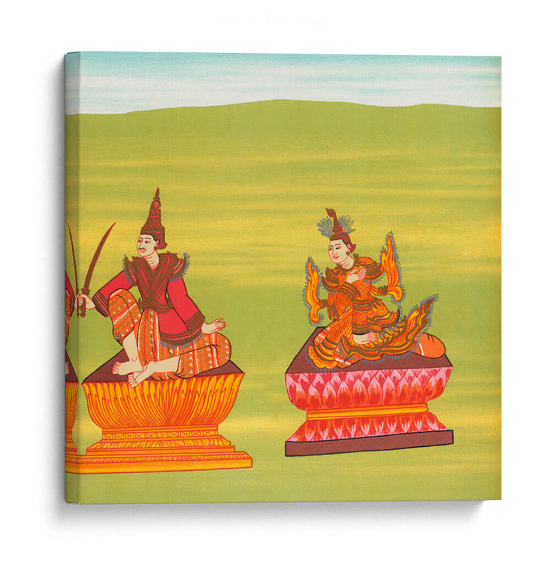 19. Señor del Caballo Blanco (Shwé Sippin nat) y 20. Mèdaw Shwésagá nat (Madre de Shwe Sitpin) - William Griggs | Cuadro decorativo de Canvas Lab