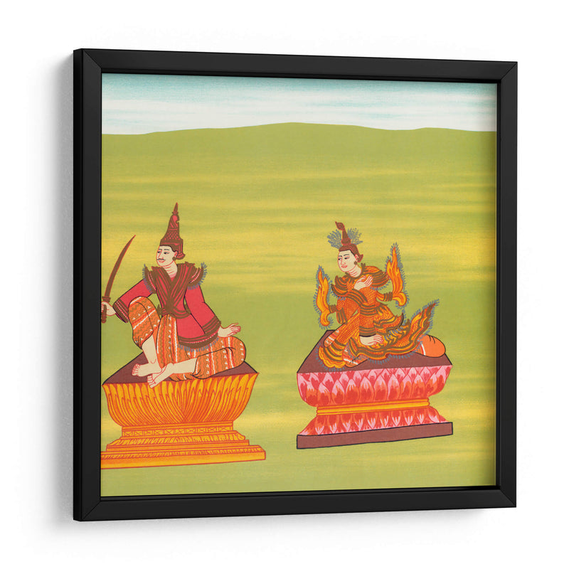 19. Señor del Caballo Blanco (Shwé Sippin nat) y 20. Mèdaw Shwésagá nat (Madre de Shwe Sitpin) - William Griggs | Cuadro decorativo de Canvas Lab