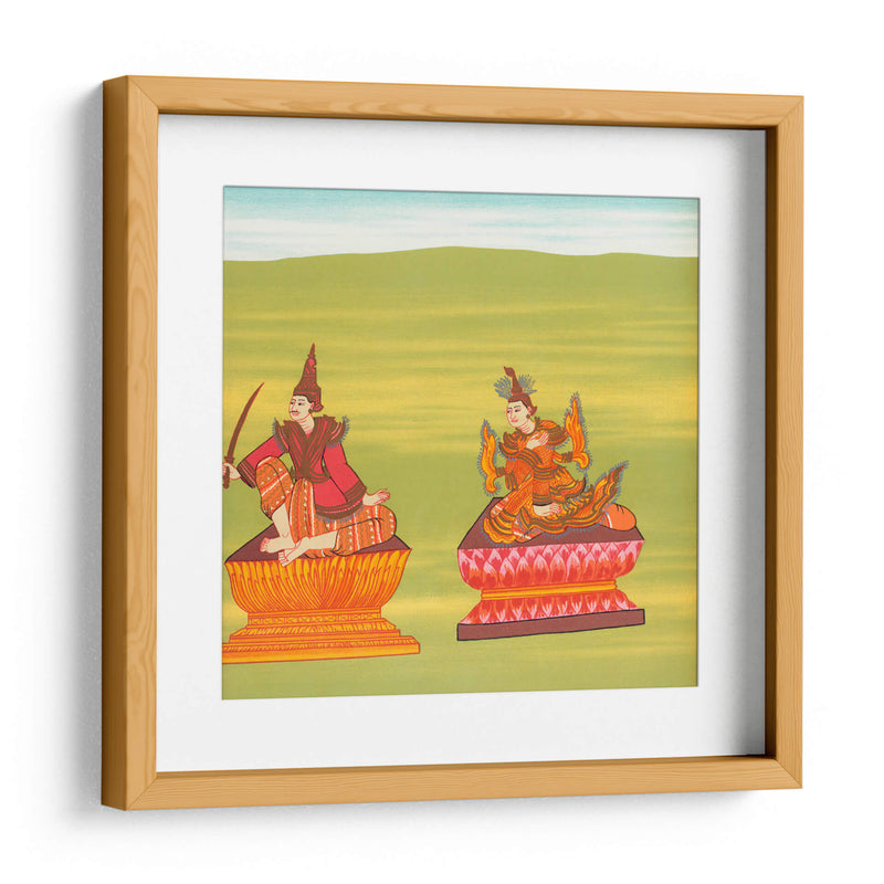 19. Señor del Caballo Blanco (Shwé Sippin nat) y 20. Mèdaw Shwésagá nat (Madre de Shwe Sitpin) - William Griggs | Cuadro decorativo de Canvas Lab