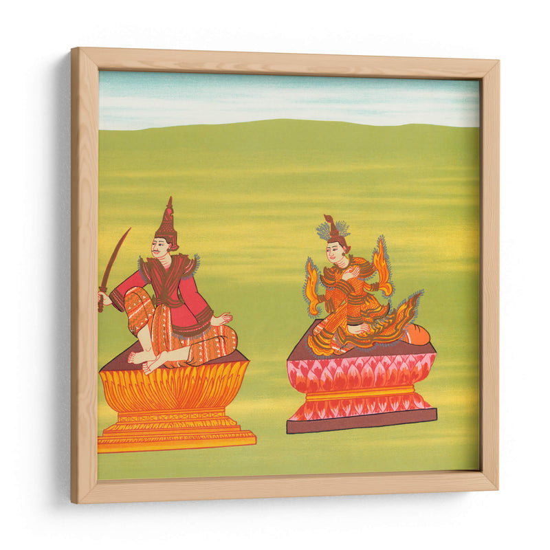 19. Señor del Caballo Blanco (Shwé Sippin nat) y 20. Mèdaw Shwésagá nat (Madre de Shwe Sitpin) - William Griggs | Cuadro decorativo de Canvas Lab