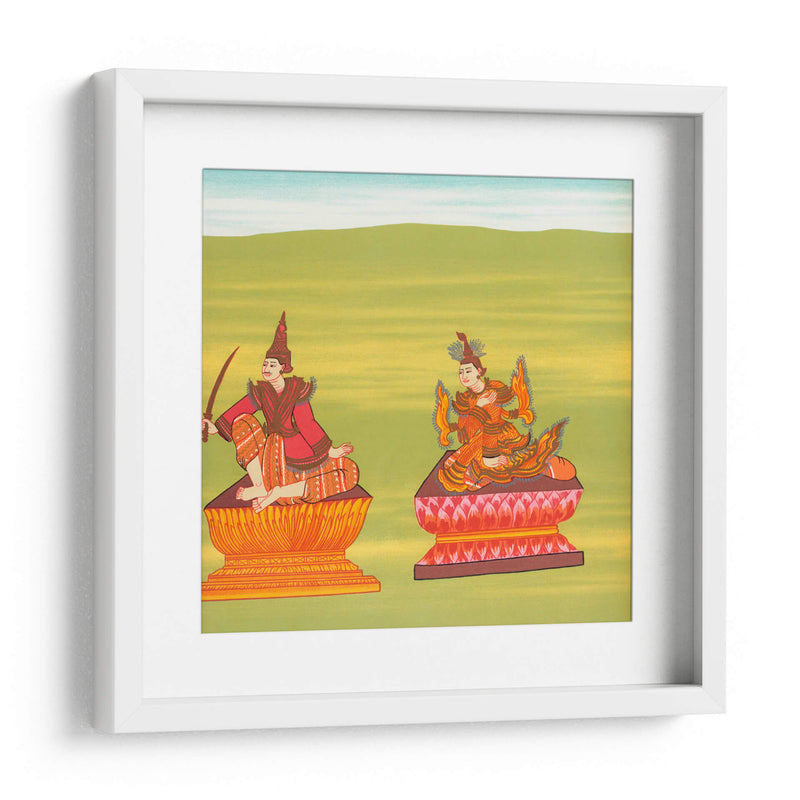 19. Señor del Caballo Blanco (Shwé Sippin nat) y 20. Mèdaw Shwésagá nat (Madre de Shwe Sitpin) - William Griggs | Cuadro decorativo de Canvas Lab