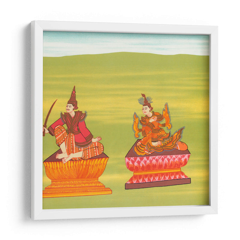 19. Señor del Caballo Blanco (Shwé Sippin nat) y 20. Mèdaw Shwésagá nat (Madre de Shwe Sitpin) - William Griggs | Cuadro decorativo de Canvas Lab