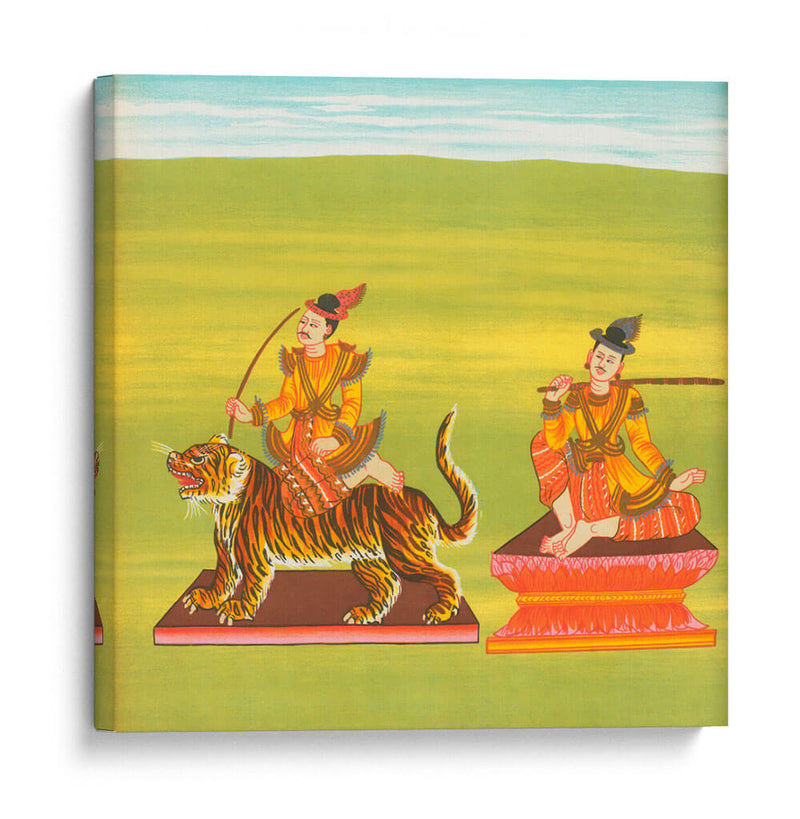 21. Maung Pó Tú nat (comerciante de té del rey) y 22. Rey de Yun (Yun Bayìn nat) - William Griggs | Cuadro decorativo de Canvas Lab