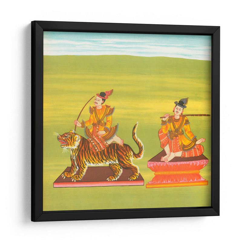 21. Maung Pó Tú nat (comerciante de té del rey) y 22. Rey de Yun (Yun Bayìn nat) - William Griggs | Cuadro decorativo de Canvas Lab