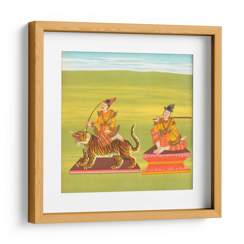 21. Maung Pó Tú nat (comerciante de té del rey) y 22. Rey de Yun (Yun Bayìn nat) - William Griggs | Cuadro decorativo de Canvas Lab