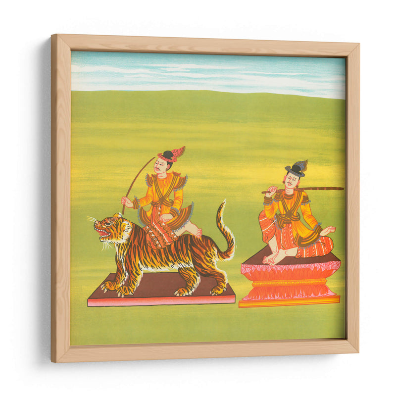 21. Maung Pó Tú nat (comerciante de té del rey) y 22. Rey de Yun (Yun Bayìn nat) - William Griggs | Cuadro decorativo de Canvas Lab