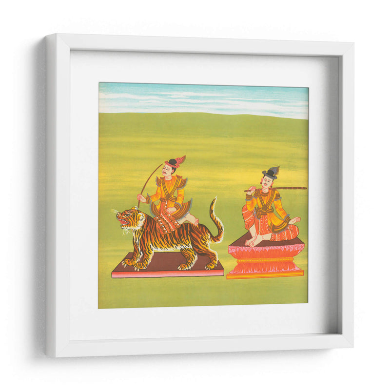 21. Maung Pó Tú nat (comerciante de té del rey) y 22. Rey de Yun (Yun Bayìn nat) - William Griggs | Cuadro decorativo de Canvas Lab