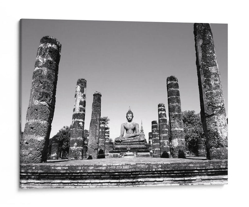Buda entre pilares | Cuadro decorativo de Canvas Lab