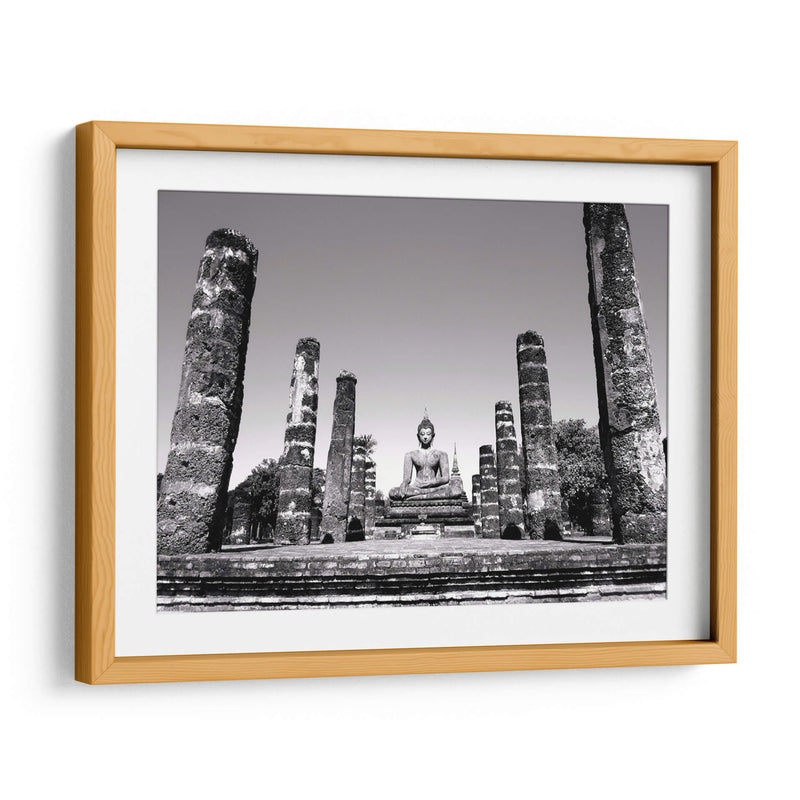 Buda entre pilares | Cuadro decorativo de Canvas Lab