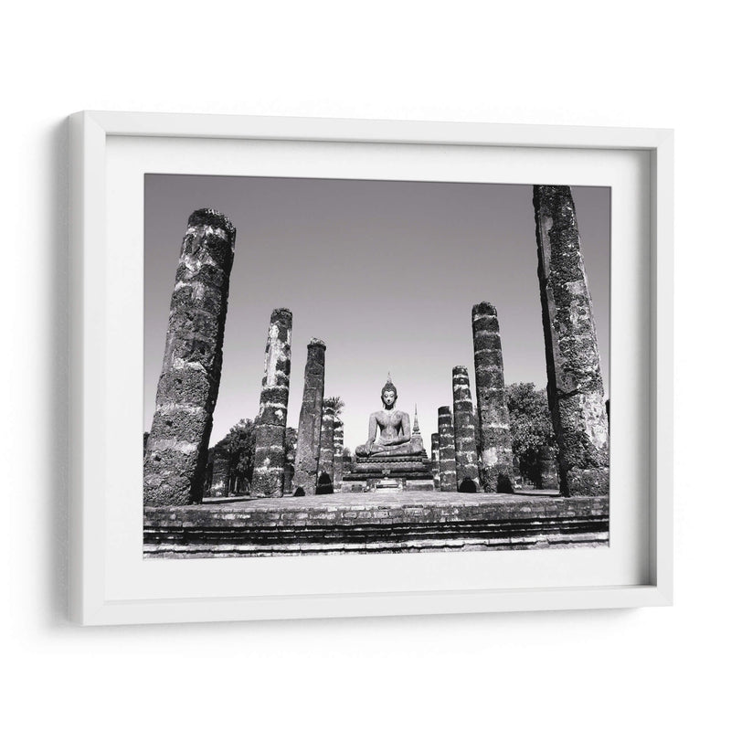 Buda entre pilares | Cuadro decorativo de Canvas Lab