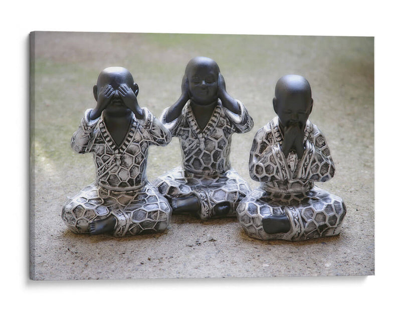 Tres figuras sabias | Cuadro decorativo de Canvas Lab