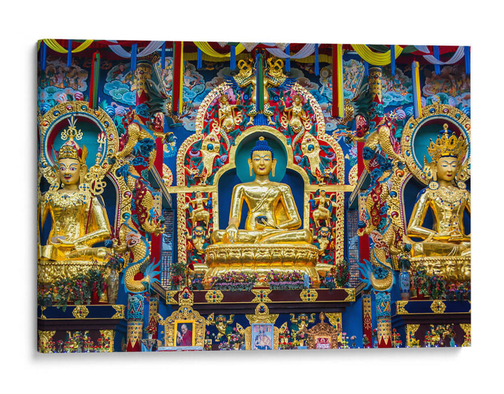 Templo Dorado del Monasterio Namdroling | Cuadro decorativo de Canvas Lab