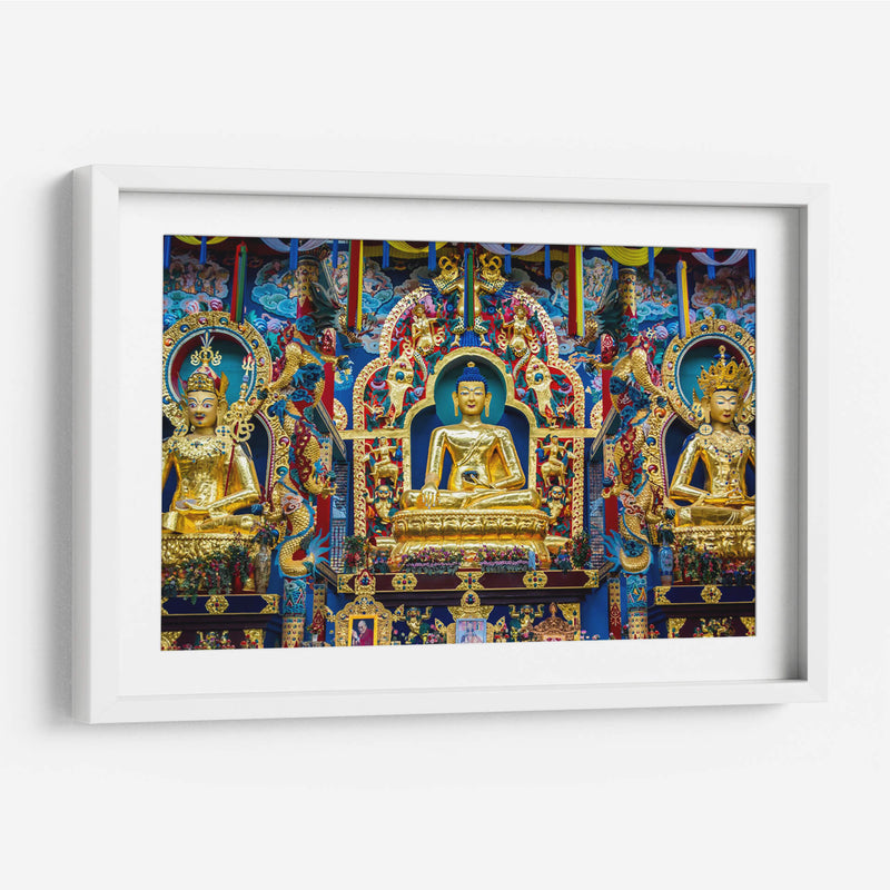 Templo Dorado del Monasterio Namdroling | Cuadro decorativo de Canvas Lab