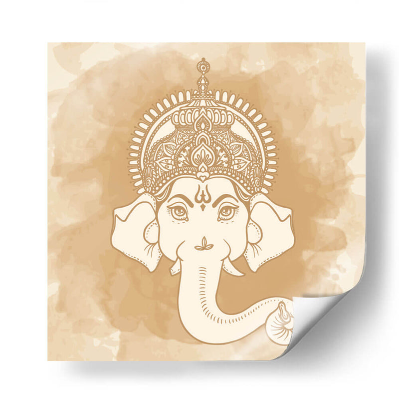 Ganesh beige | Cuadro decorativo de Canvas Lab