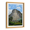 Formación rocosa con ilustraciones de Buda | Cuadro decorativo de Canvas Lab