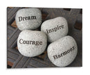 Dream, Inspire, Courage, Harmony | Cuadro decorativo de Canvas Lab