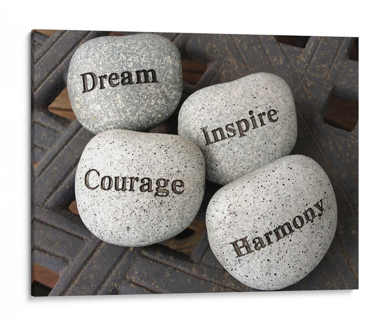 Dream, Inspire, Courage, Harmony | Cuadro decorativo de Canvas Lab