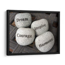 Dream, Inspire, Courage, Harmony | Cuadro decorativo de Canvas Lab
