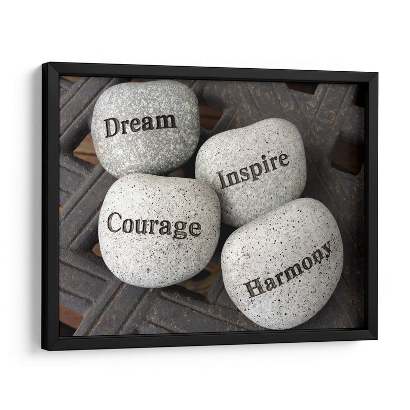 Dream, Inspire, Courage, Harmony | Cuadro decorativo de Canvas Lab