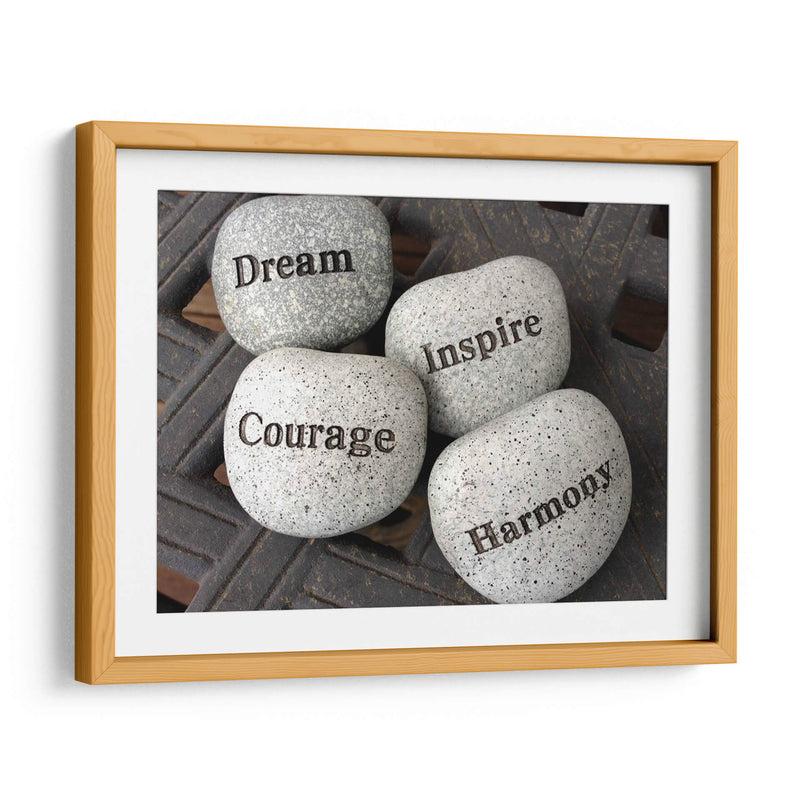 Dream, Inspire, Courage, Harmony | Cuadro decorativo de Canvas Lab