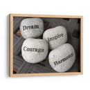 Dream, Inspire, Courage, Harmony | Cuadro decorativo de Canvas Lab