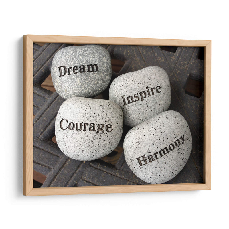 Dream, Inspire, Courage, Harmony | Cuadro decorativo de Canvas Lab
