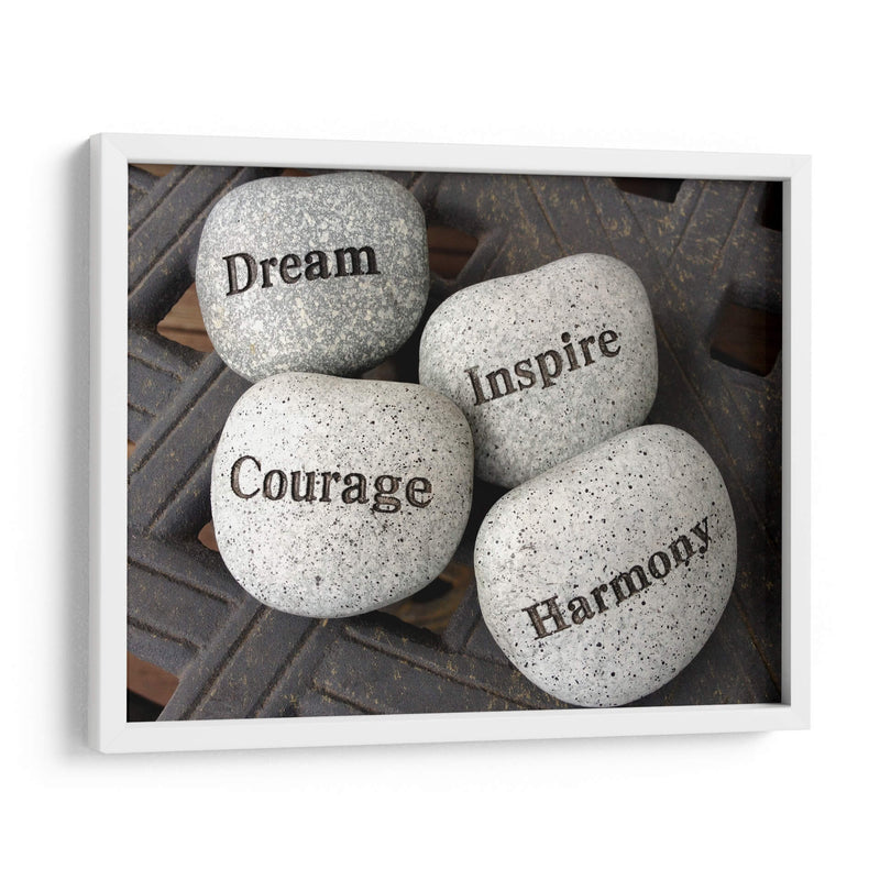 Dream, Inspire, Courage, Harmony | Cuadro decorativo de Canvas Lab