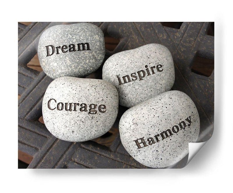 Dream, Inspire, Courage, Harmony | Cuadro decorativo de Canvas Lab