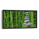 Piedras con bambú en el fondo | Cuadro decorativo de Canvas Lab