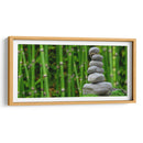 Piedras con bambú en el fondo | Cuadro decorativo de Canvas Lab