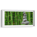 Piedras con bambú en el fondo | Cuadro decorativo de Canvas Lab