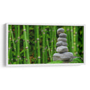 Piedras con bambú en el fondo | Cuadro decorativo de Canvas Lab