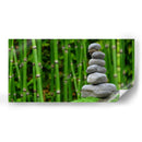 Piedras con bambú en el fondo | Cuadro decorativo de Canvas Lab